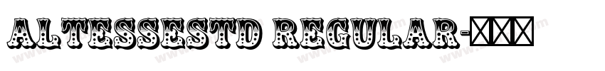 AltesseStd Regular字体转换